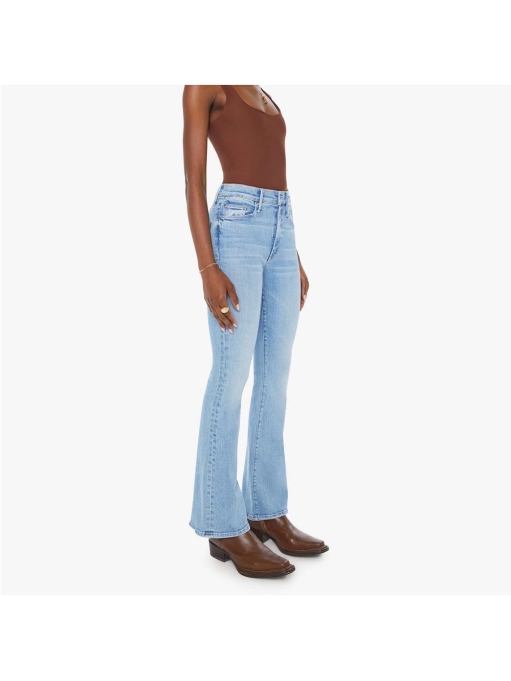 MOTHER Light Blue Flare Jeans